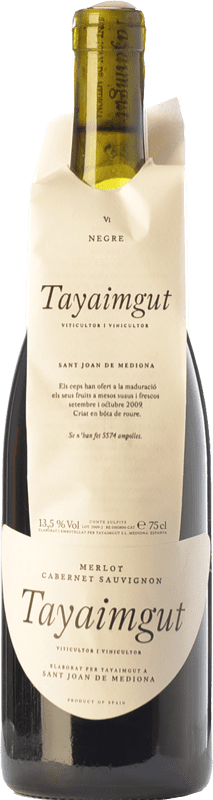 8,95 € Free Shipping | Red wine Tayaimgut Negre Aged D.O. Penedès Catalonia Spain Merlot, Cabernet Sauvignon Bottle 75 cl