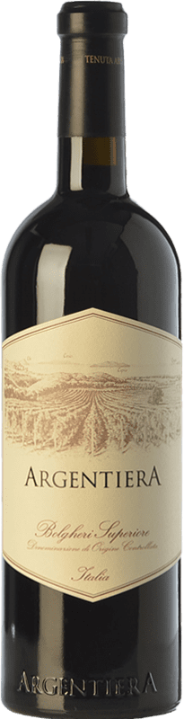 89,95 € Free Shipping | Red wine Tenuta Argentiera Superiore D.O.C. Bolgheri Tuscany Italy Merlot, Cabernet Sauvignon, Cabernet Franc Bottle 75 cl