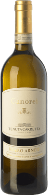19,95 € Envío gratis | Vino blanco Tenuta Carretta Canorei D.O.C.G. Roero Piemonte Italia Arneis Botella 75 cl