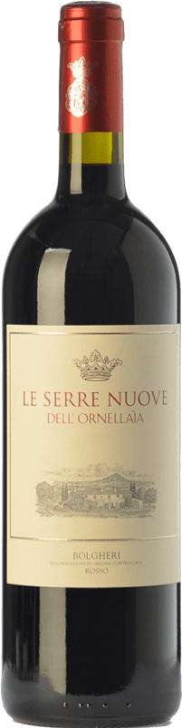 92,95 € Бесплатная доставка | Красное вино Ornellaia Le Serre Nuove D.O.C. Bolgheri Тоскана Италия Merlot — Мерло, Cabernet Sauvignon — Каберне Совиньон, Cabernet Franc — Каберне Фран, Petit Verdot 75 cl