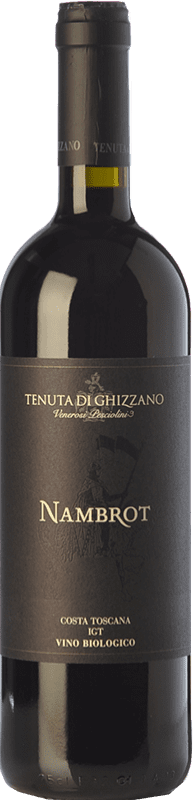 62,95 € Бесплатная доставка | Красное вино Tenuta di Ghizzano Nambrot I.G.T. Toscana Тоскана Италия Merlot, Cabernet Sauvignon, Petit Verdot бутылка 75 cl