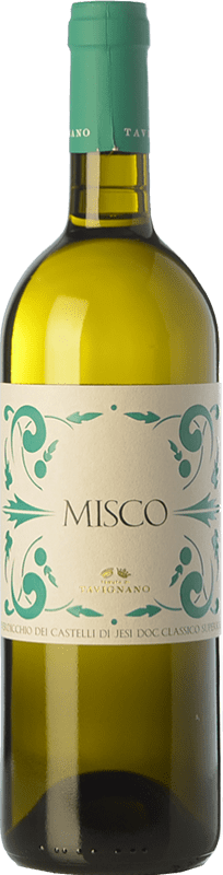 18,95 € Бесплатная доставка | Белое вино Tavignano Classico Superiore Misco D.O.C. Verdicchio dei Castelli di Jesi Marche Италия Verdicchio бутылка 75 cl