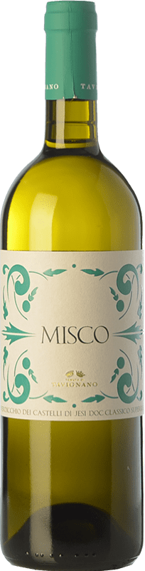 18,95 € Spedizione Gratuita | Vino Bianco Tavignano Misco Classico Superiore D.O.C. Verdicchio dei Castelli di Jesi Marche Italia Verdicchio 75 cl