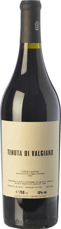 113,95 € Envío gratis | Vino Tinto Tenuta di Valgiano D.O.C. Colline Lucchesi Toscana Italia Merlot, Syrah, Sangiovese Eco — Ecológico Botella 75 cl