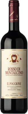 17,95 € Kostenloser Versand | Rotwein Il Poggione D.O.C. Rosso di Montalcino Toskana Italien Sangiovese Flasche 75 cl