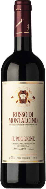 32,95 € Spedizione Gratuita | Vino rosso Il Poggione D.O.C. Rosso di Montalcino Toscana Italia Sangiovese Bottiglia 75 cl
