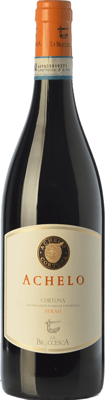 25,95 € Free Shipping | Red wine La Braccesca Achelo D.O.C. Cortona Tuscany Italy Syrah Bottle 75 cl