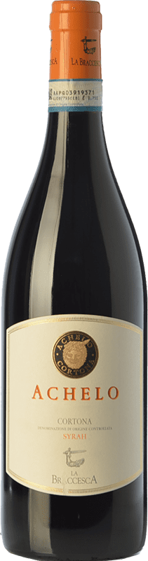 22,95 € Free Shipping | Red Wine La Braccesca Achelo D.O.C. Cortona Tuscany Italy Syrah — Shiraz Bottle 75 cl