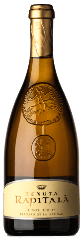41,95 € Spedizione Gratuita | Vino bianco Rapitalà Grand Cru I.G.T. Terre Siciliane Sicilia Italia Chardonnay Bottiglia 75 cl