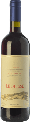 43,95 € Бесплатная доставка | Красное вино San Guido Le Difese I.G.T. Toscana Тоскана Италия Cabernet Sauvignon — Каберне Совиньон, Sangiovese — Санджовезе 75 cl