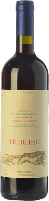 33,95 € Envio grátis | Vinho tinto San Guido Le Difese I.G.T. Toscana Tuscany Itália Cabernet Sauvignon, Sangiovese Garrafa 75 cl