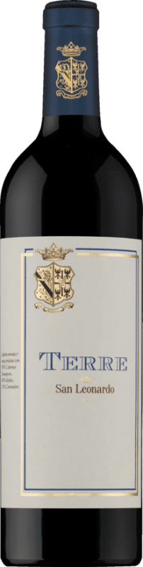 25,95 € Бесплатная доставка | Красное вино Tenuta San Leonardo Terre I.G.T. Vigneti delle Dolomiti Трентино Италия Merlot — Мерло, Cabernet Sauvignon — Каберне Совиньон, Cabernet Franc — Каберне Фран, Carmenère — Карменер 75 cl