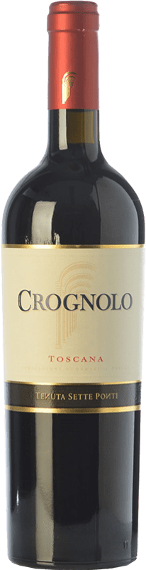 25,95 € Free Shipping | Red wine Tenuta Sette Ponti Crognolo I.G.T. Toscana Tuscany Italy Sangiovese Bottle 75 cl