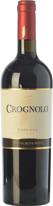 29,95 € Spedizione Gratuita | Vino rosso Tenuta Sette Ponti Crognolo I.G.T. Toscana Toscana Italia Sangiovese Bottiglia 75 cl