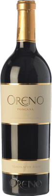 126,95 € Free Shipping | Red wine Tenuta Sette Ponti Oreno I.G.T. Toscana Tuscany Italy Merlot, Cabernet Sauvignon, Petit Verdot Bottle 75 cl