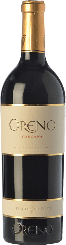 89,95 € Free Shipping | Red wine Tenuta Sette Ponti Oreno I.G.T. Toscana Tuscany Italy Merlot, Cabernet Sauvignon, Petit Verdot Bottle 75 cl