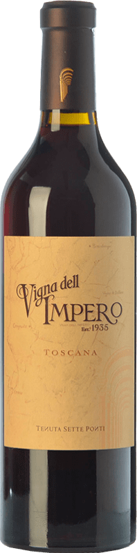 86,95 € Бесплатная доставка | Красное вино Tenuta Sette Ponti Vigna dell'Impero I.G.T. Toscana Тоскана Италия Sangiovese бутылка 75 cl