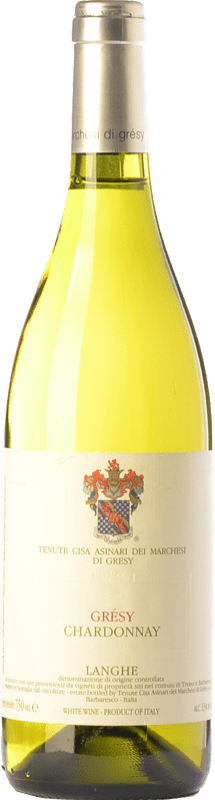 35,95 € Envio grátis | Vinho branco Cisa Asinari Marchesi di Grésy D.O.C. Langhe Piemonte Itália Chardonnay Garrafa 75 cl
