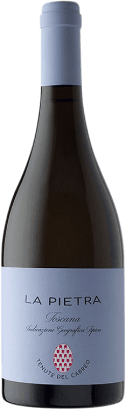 43,95 € Envio grátis | Vinho branco Cabreo La Pietra I.G.T. Toscana Tuscany Itália Chardonnay Garrafa 75 cl