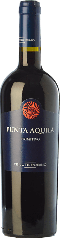 14,95 € Kostenloser Versand | Rotwein Tenute Rubino Punta Aquila I.G.T. Salento Kampanien Italien Primitivo Flasche 75 cl