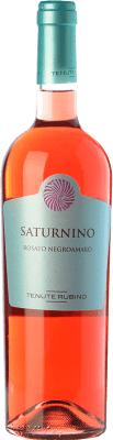 11,95 € Envio grátis | Vinho rosé Tenute Rubino Saturnino I.G.T. Salento Campania Itália Negroamaro Garrafa 75 cl