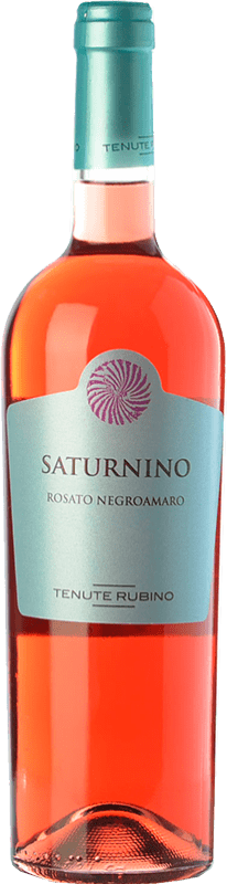 11,95 € Kostenloser Versand | Rosé-Wein Tenute Rubino Saturnino I.G.T. Salento Kampanien Italien Negroamaro Flasche 75 cl