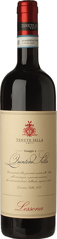 62,95 € Бесплатная доставка | Красное вино Tenute Sella Omaggio a Quintino Sella D.O.C. Lessona Пьемонте Италия Nebbiolo, Vespolina бутылка 75 cl