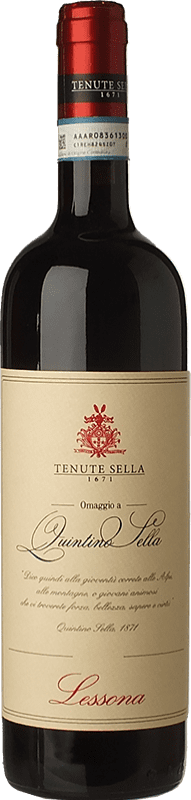 59,95 € Envoi gratuit | Vin rouge Tenute Sella Omaggio a Quintino Sella D.O.C. Lessona Piémont Italie Nebbiolo, Vespolina Bouteille 75 cl