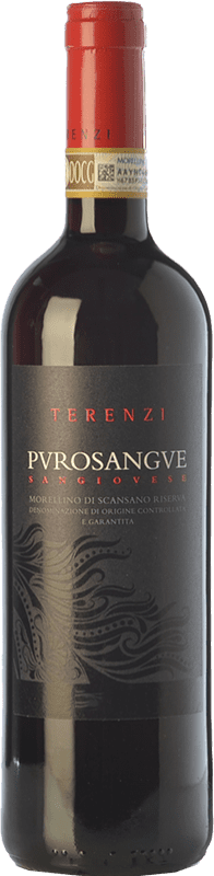 19,95 € Envio grátis | Vinho Tinto Terenzi Purosangue Reserva D.O.C.G. Morellino di Scansano Tuscany Itália Sangiovese 75 cl