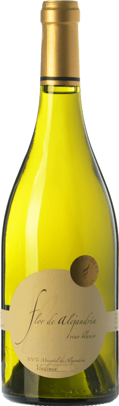 10,95 € Envio grátis | Vinho Branco Terra Vineas Flor de Alejandría Crianza D.O. Valencia Comunidade Valenciana Espanha Moscatel 75 cl