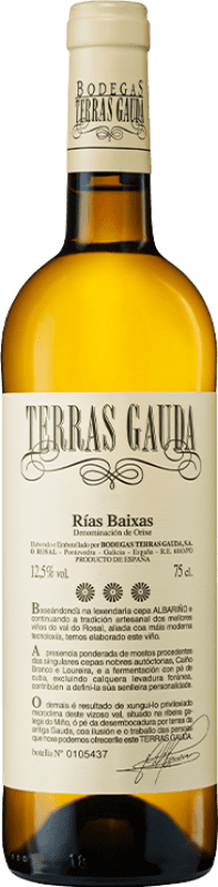 19,95 € Free Shipping | White wine Terras Gauda D.O. Rías Baixas Galicia Spain Loureiro, Albariño, Caíño White Bottle 75 cl