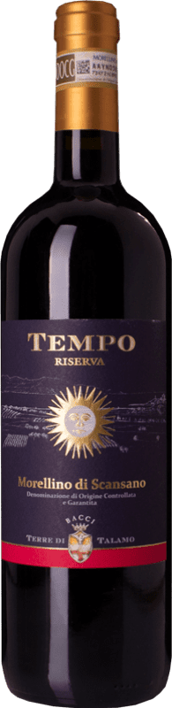 17,95 € Бесплатная доставка | Красное вино Terre di Talamo Tempo Резерв D.O.C.G. Morellino di Scansano Тоскана Италия Sangiovese бутылка 75 cl
