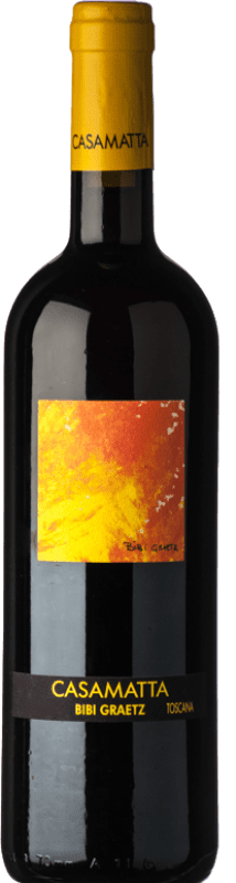19,95 € Envio grátis | Vinho tinto Bibi Graetz Casamatta Rosso I.G.T. Toscana Tuscany Itália Sangiovese Garrafa 75 cl