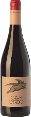 8,95 € Envío gratis | Vino Tinto Wine Love Gran Cerdo Joven España Tempranillo, Graciano 75 cl
