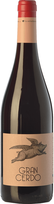 9,95 € Spedizione Gratuita | Vino rosso Wine Love Gran Cerdo Giovane Spagna Tempranillo, Graciano Bottiglia 75 cl
