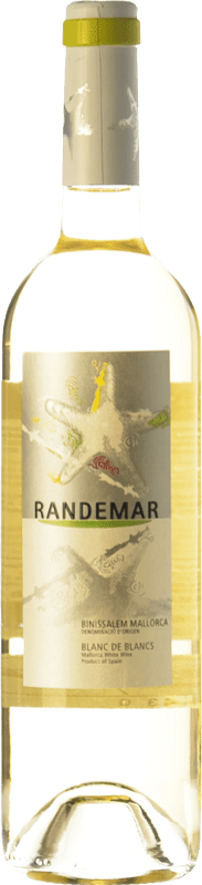 9,95 € Kostenloser Versand | Weißwein Tianna Negre Randemar Blanc D.O. Binissalem Balearen Spanien Muscat, Chardonnay, Pensal Weiße Flasche 75 cl