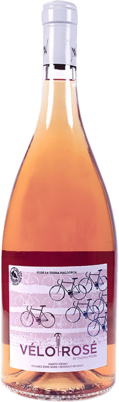 36,95 € Free Shipping | Rosé Wine Tianna Negre Vélorosé D.O. Binissalem Balearic Islands Spain Mantonegro Eco — Organic Magnum Bottle 1,5 L