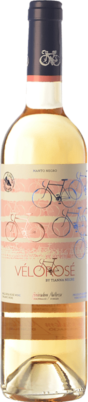 14,95 € Free Shipping | Rosé Wine Tianna Negre Vélorosé D.O. Binissalem Balearic Islands Spain Mantonegro Eco — Organic Bottle 75 cl