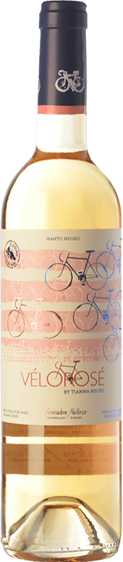 14,95 € 免费送货 | 玫瑰酒 Tianna Negre Vélorosé D.O. Binissalem 巴利阿里群岛 西班牙 Mantonegro 瓶子 75 cl