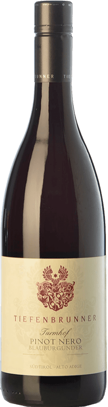21,95 € Envio grátis | Vinho tinto Tiefenbrunner Pinot Nero Turmhof D.O.C. Alto Adige Trentino-Alto Adige Itália Pinot Preto Garrafa 75 cl