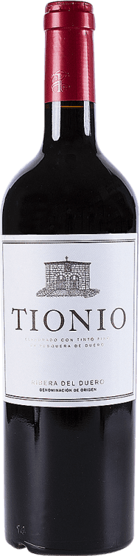 25,95 € Бесплатная доставка | Красное вино Tionio старения D.O. Ribera del Duero Кастилия-Леон Испания Tempranillo бутылка 75 cl