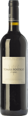 77,95 € Бесплатная доставка | Красное вино Tomás Postigo 5º Año Резерв D.O. Ribera del Duero Кастилия-Леон Испания Tempranillo, Merlot, Cabernet Sauvignon бутылка 75 cl