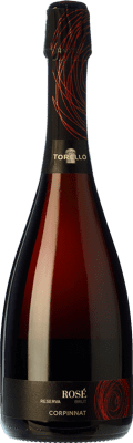 29,95 € Envío gratis | Espumoso Rosado Torelló Brut Rosé — Rosado Reserva Corpinnat Cataluña España Garnacha, Monastrell 75 cl