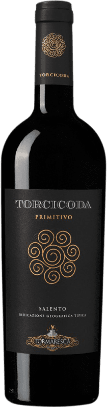 22,95 € Free Shipping | Red wine Tormaresca Torcicoda I.G.T. Salento Campania Italy Primitivo Bottle 75 cl