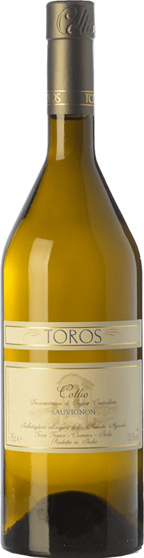 29,95 € Envío gratis | Vino Blanco Toros D.O.C. Collio Friuli-Venezia Giulia Italia Sauvignon 75 cl