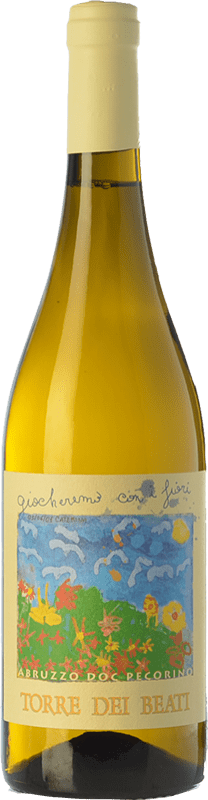 23,95 € Бесплатная доставка | Белое вино Torre dei Beati Giocheremo con i Fiori D.O.C. Abruzzo Абруцци Италия Pecorino бутылка 75 cl