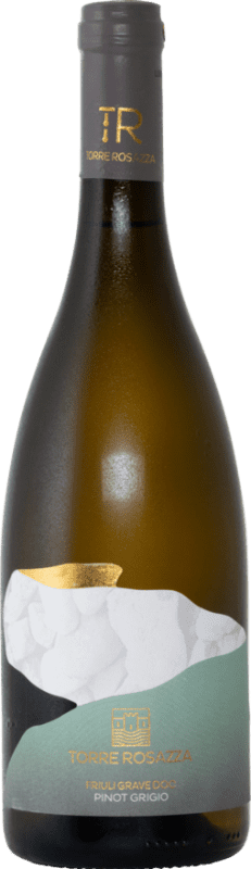 15,95 € 免费送货 | 白酒 Torre Rosazza Pinot Grigio D.O.C. Colli Orientali del Friuli 弗留利 - 威尼斯朱利亚 意大利 Pinot Grey 瓶子 75 cl