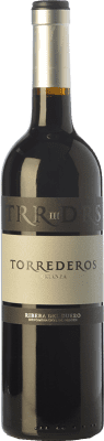 48,95 € 免费送货 | 红酒 Torrederos 岁 D.O. Ribera del Duero 卡斯蒂利亚莱昂 西班牙 Tempranillo 瓶子 75 cl