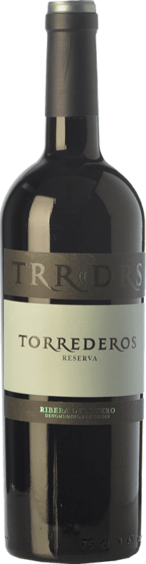 19,95 € Envio grátis | Vinho tinto Torrederos Reserva D.O. Ribera del Duero Castela e Leão Espanha Tempranillo Garrafa 75 cl