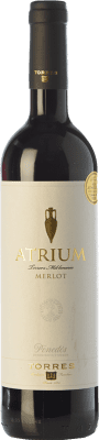15,95 € Free Shipping | Red wine Torres Atrium Young D.O. Penedès Catalonia Spain Merlot Bottle 75 cl